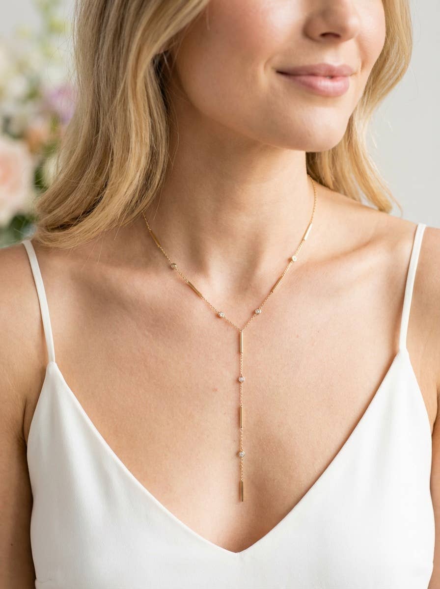Waterfall Halskette | 18K vergoldet