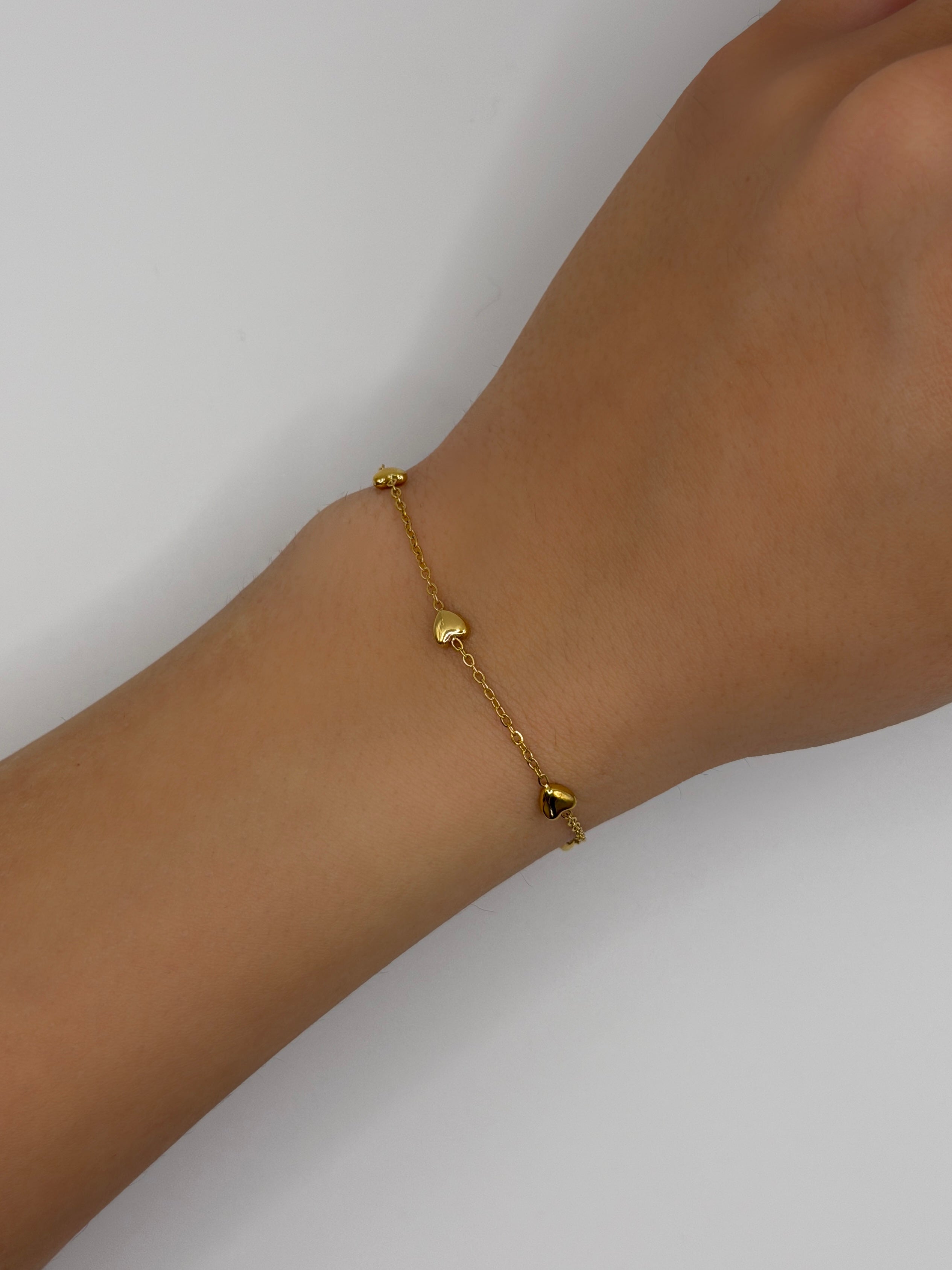 Herz Armkette | 18K vergoldet