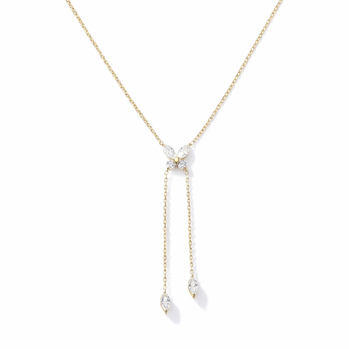 Butterfly Halskette 18K vergoldet wasserfest