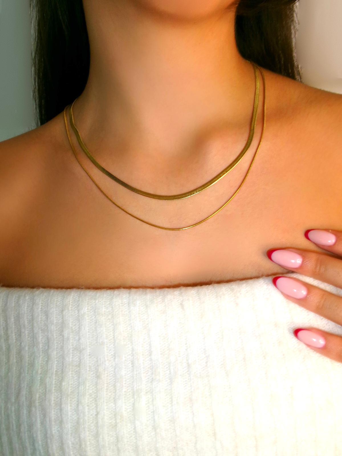 Halskette Duo | 18K vergoldet