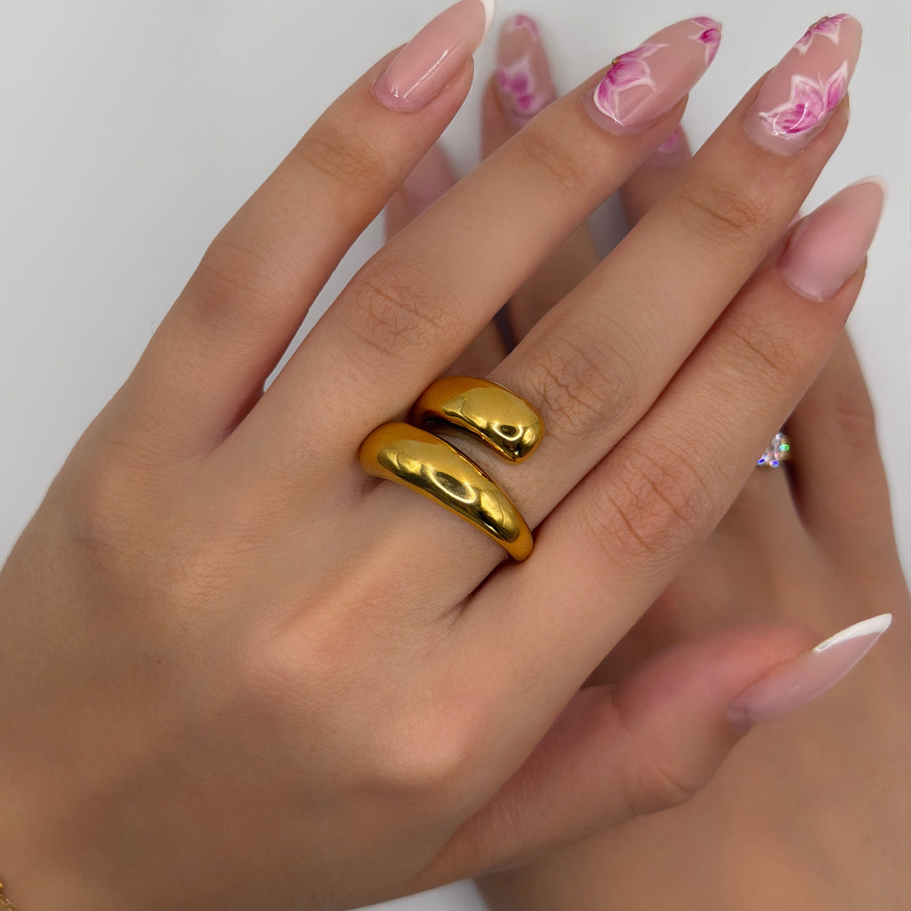 Wave Ring | 18K vergoldet