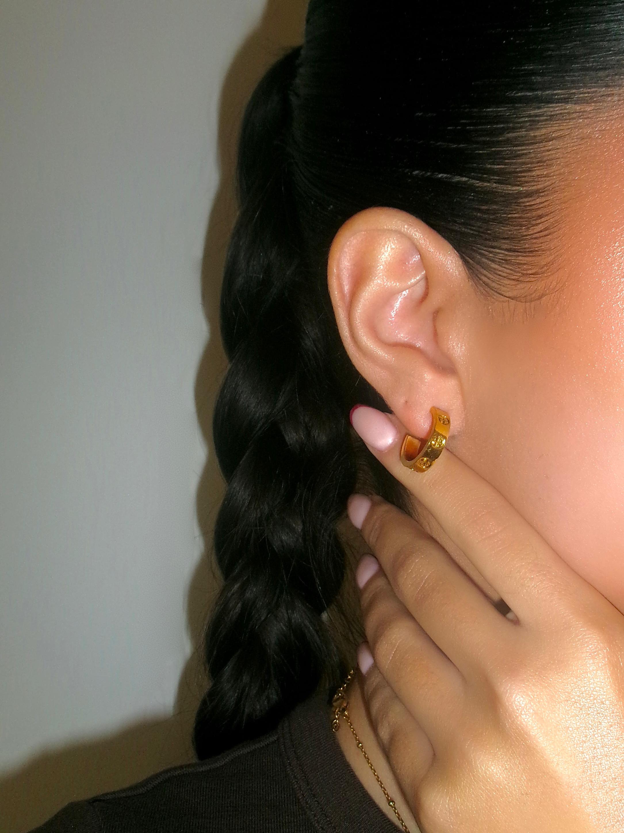 Ohrringe Plus | 18K vergoldet