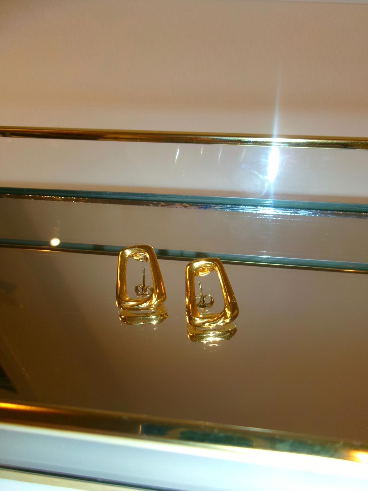 Geometrische Ohrringe | 18K vergoldet