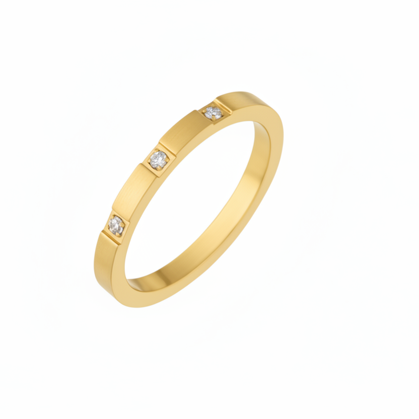 Glint Ring Gold 18K vergoldet wasserfester Damenring