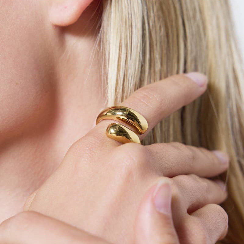Wave Ring | 18K vergoldet